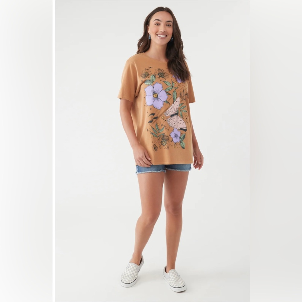 NWT O’Neill oversized Jupiter butterfly tee - M